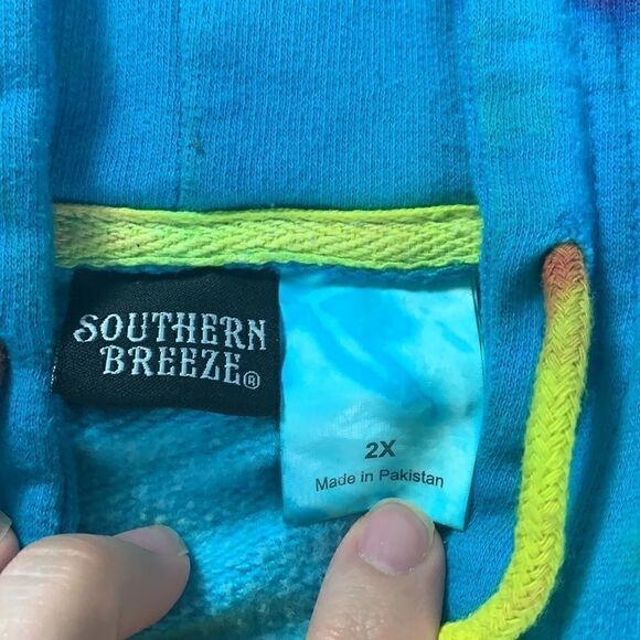 Southern Breeze Men’s Tie Dye Hoodie - Picture 5 of 12